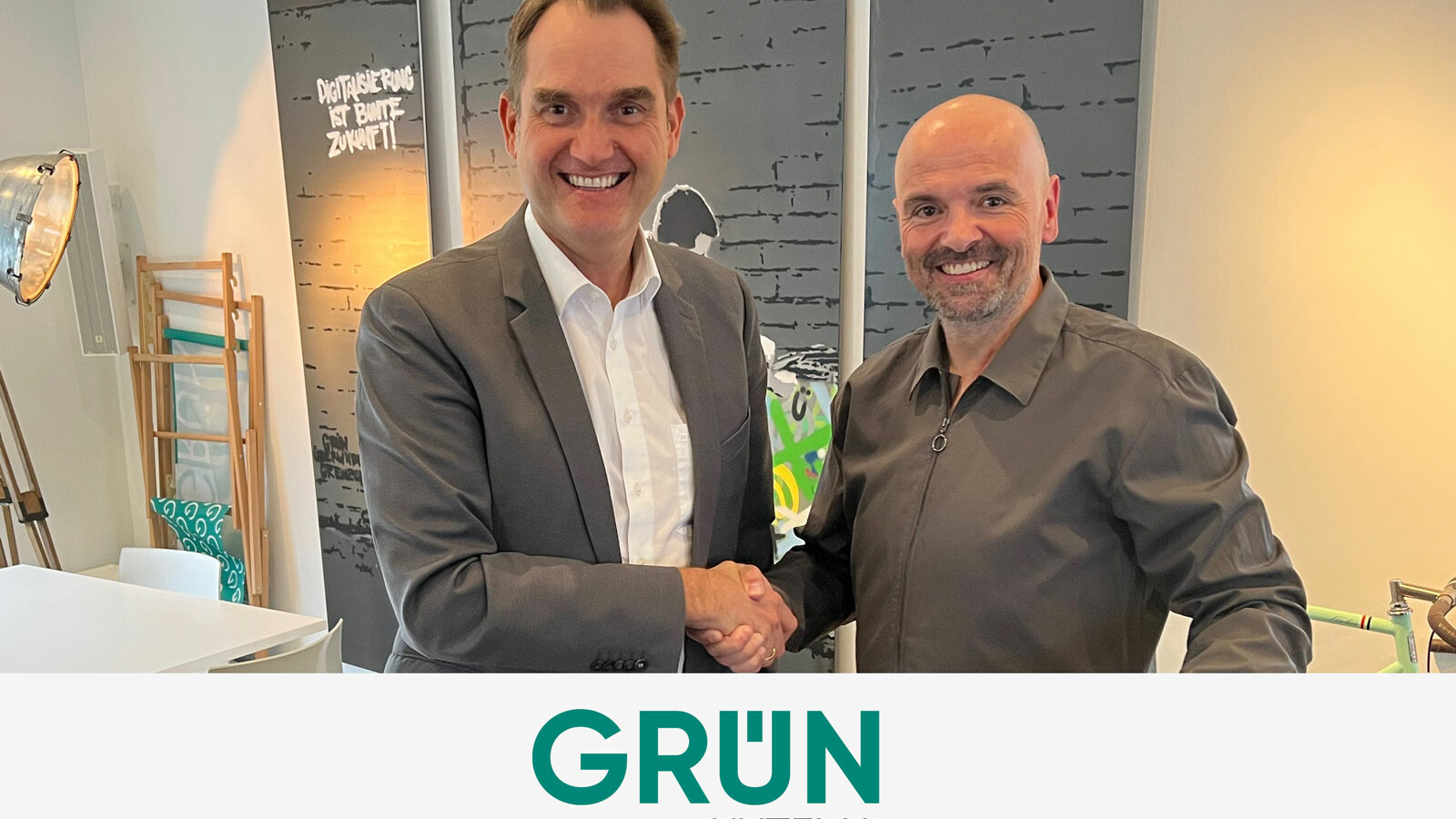 Dr. Oliver Grün (links) und Oliver Roßbruch leiten gemeinsam die Wachstumsphase der GRÜN aixtema GmbH ein.